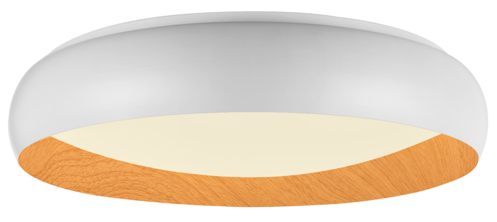 LED Осветително Тяло за Таван 36W Бял/Wood Body CCT