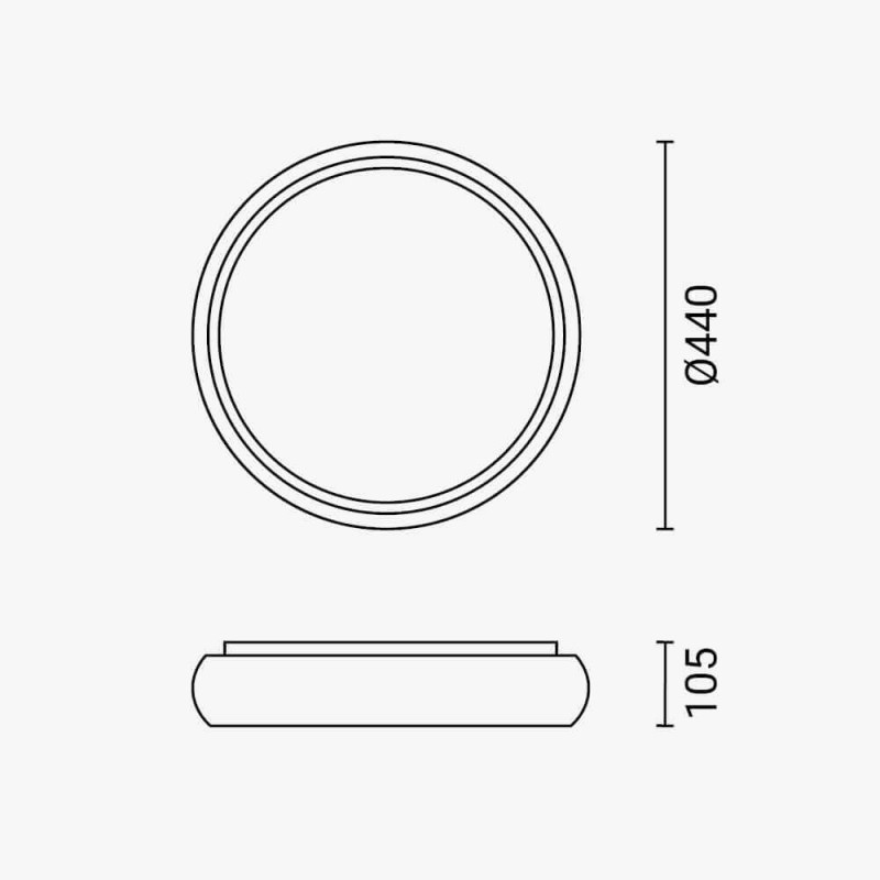 LED Осветително Тяло за Таван 24W Бял/Reseda Body CCT - Image 4