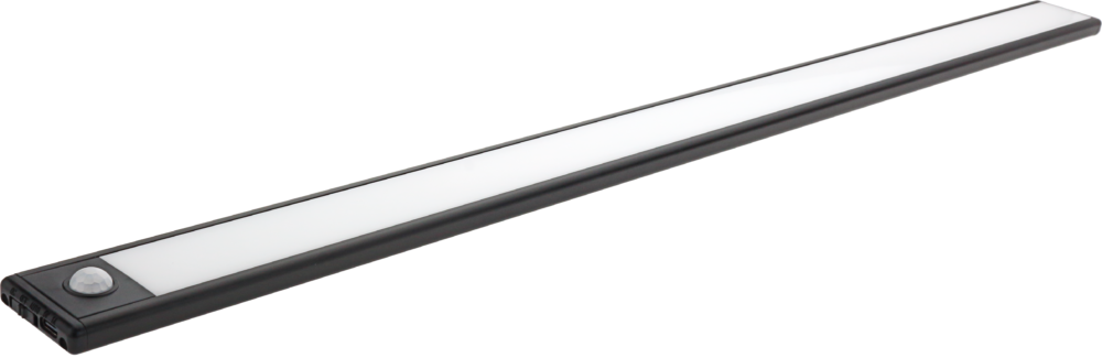 LED Мебелен Осветител Slim Fit Черно Тяло PIR Sensor