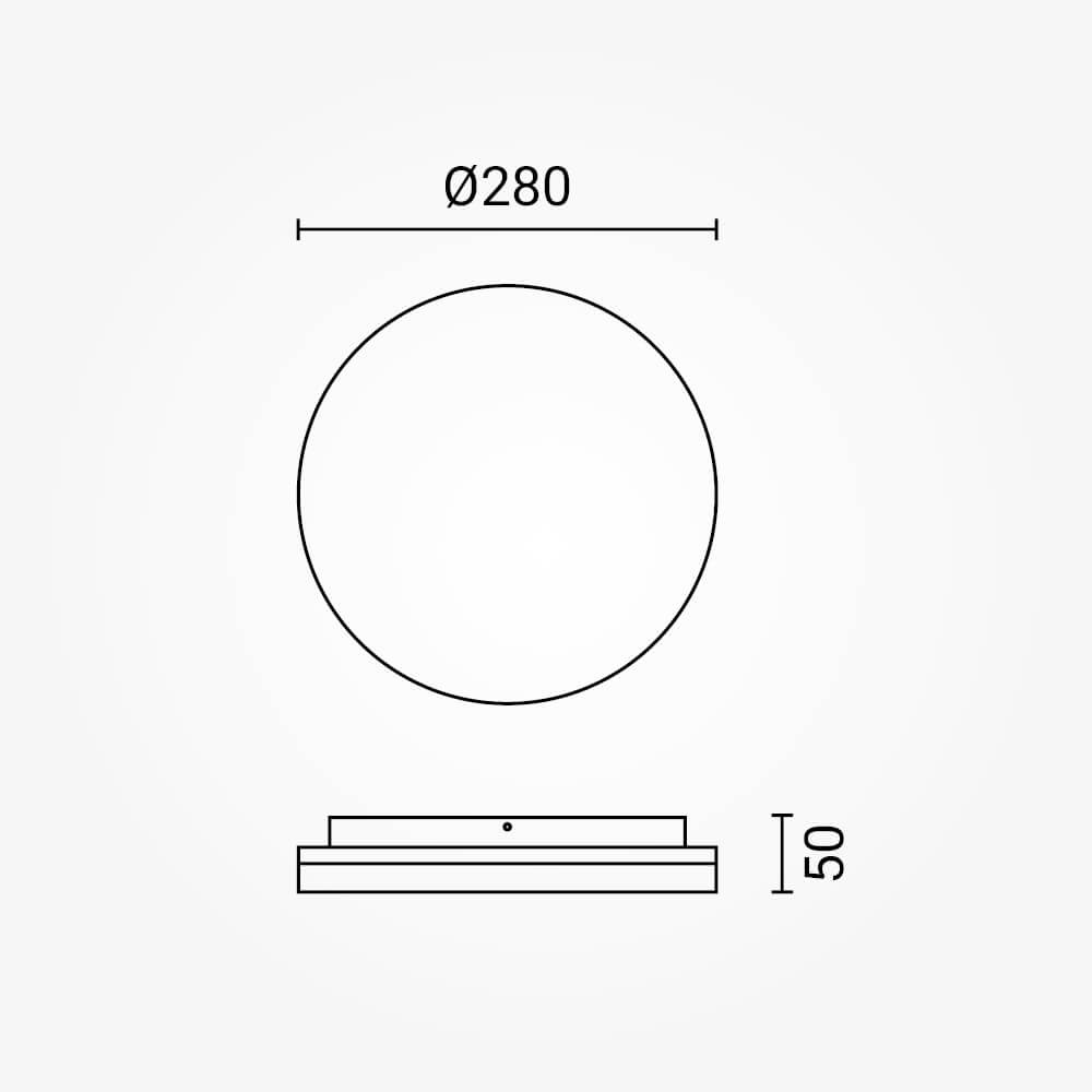 LED Осветително Тяло за Таван - Кръгъл - Image 3