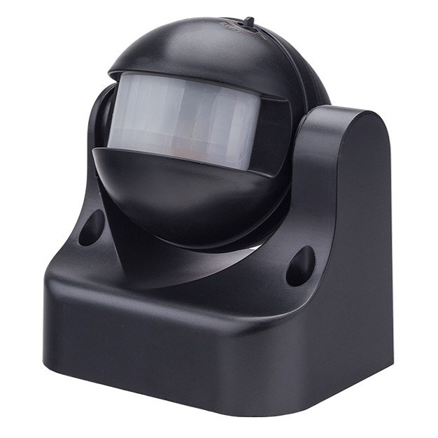 LED PIR Сензор за Движение IP44 Черен