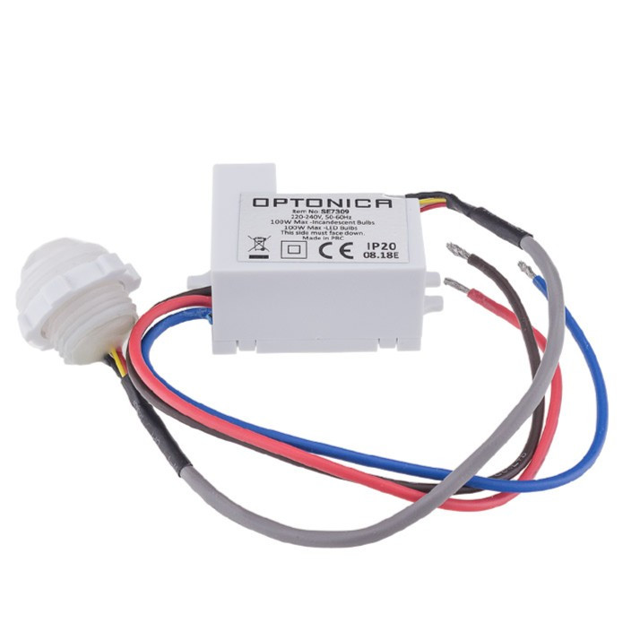 LED PIR Sensor IP65 Бял