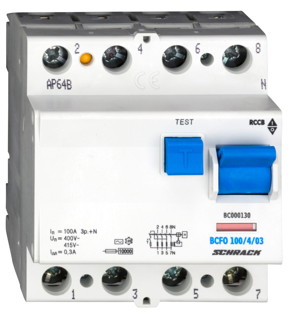 Дефектно токова защита 100A, 4Р,300mA, тип AC, 10kA
