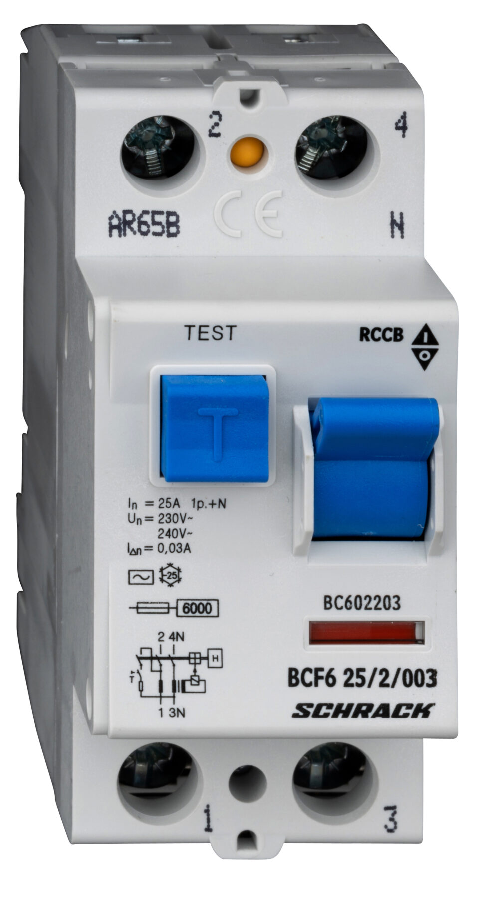 Дефектнотокова защита 25A, 2Р, 30mA, тип AC, 6kA