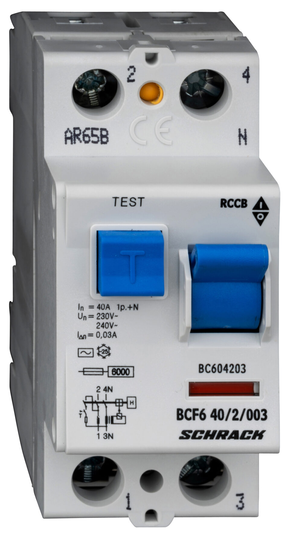 Дефектнотокова защита 40A, 2Р, 30mA, тип AC, 6kA