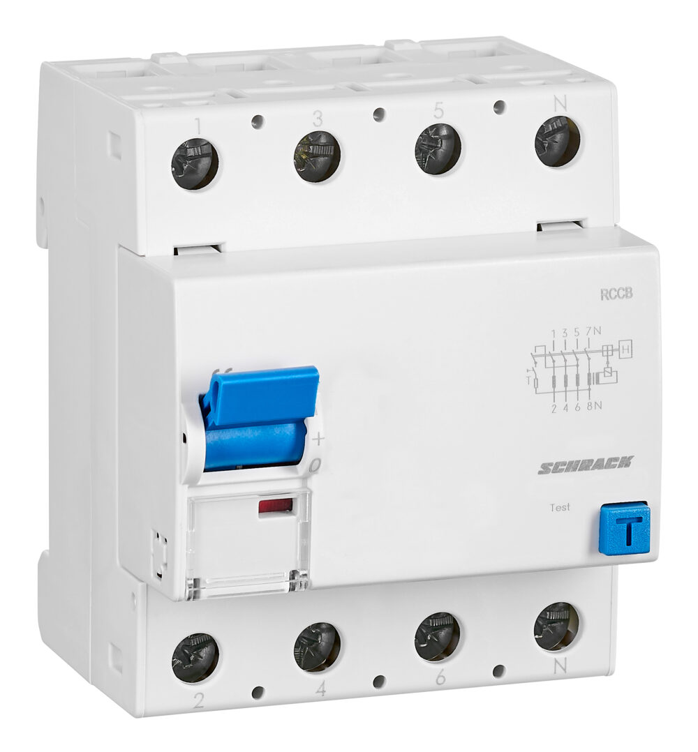 Residual current curcuit breaker 125A, 4-pole, 30mA, type A