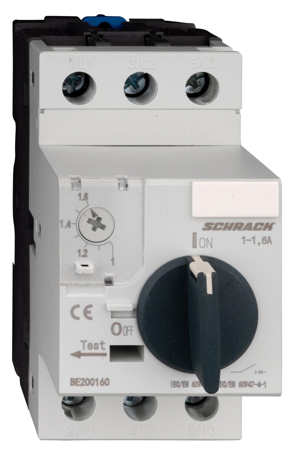 Моторна защита BE2, 3-полюсна, 1-1.6A / 0.37 kW