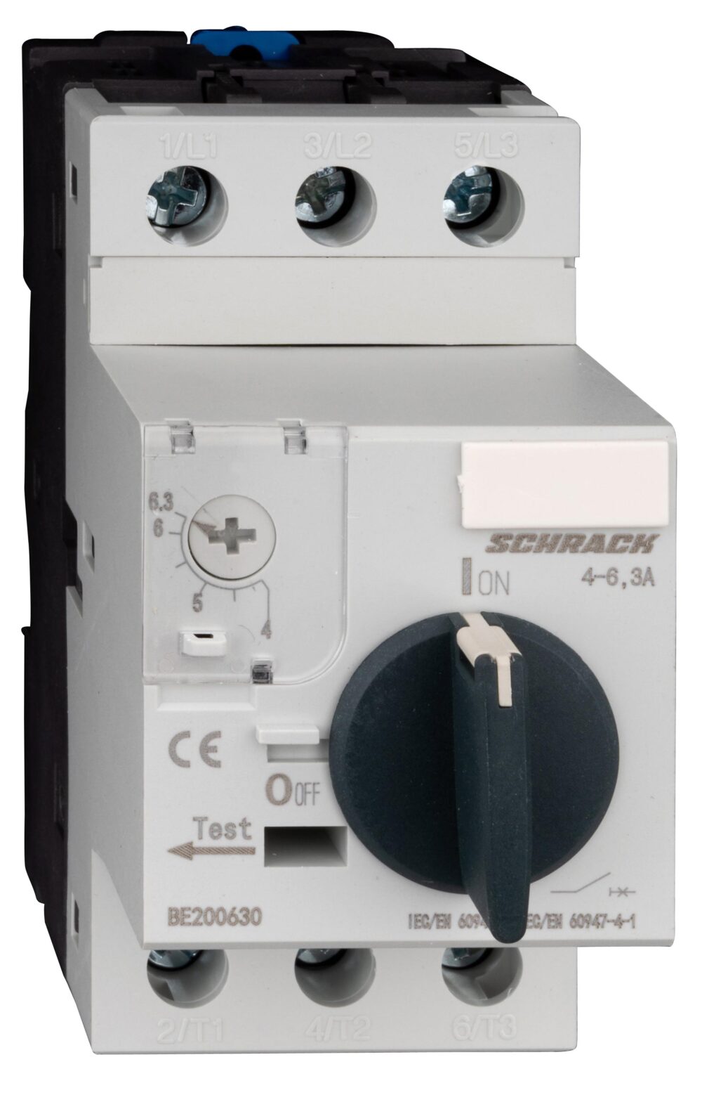 Моторна защита BE2, 3-полюсна, 4-6.3A / 2.2 kW