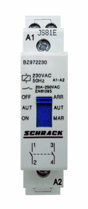 Контактор 20А 2NO 230V AC