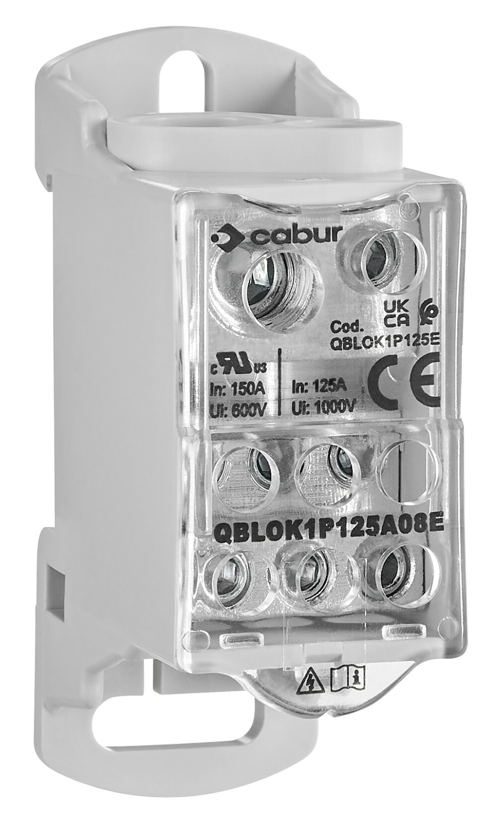 Разпределителен блок 1P, вх. 1x35mm², изх. 7x16mm², 125A