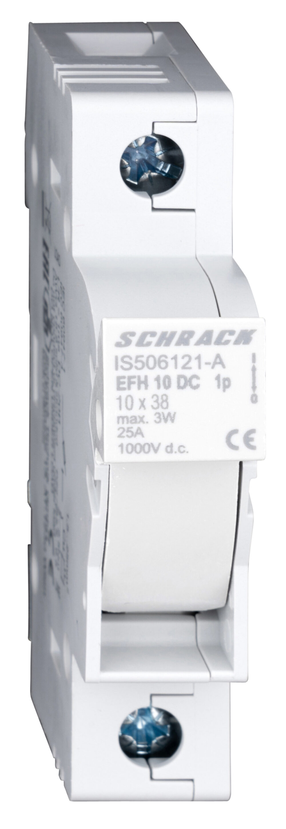 Разединител за предпазители 1P, 25A, 1000V-DC, 10x38 за PV