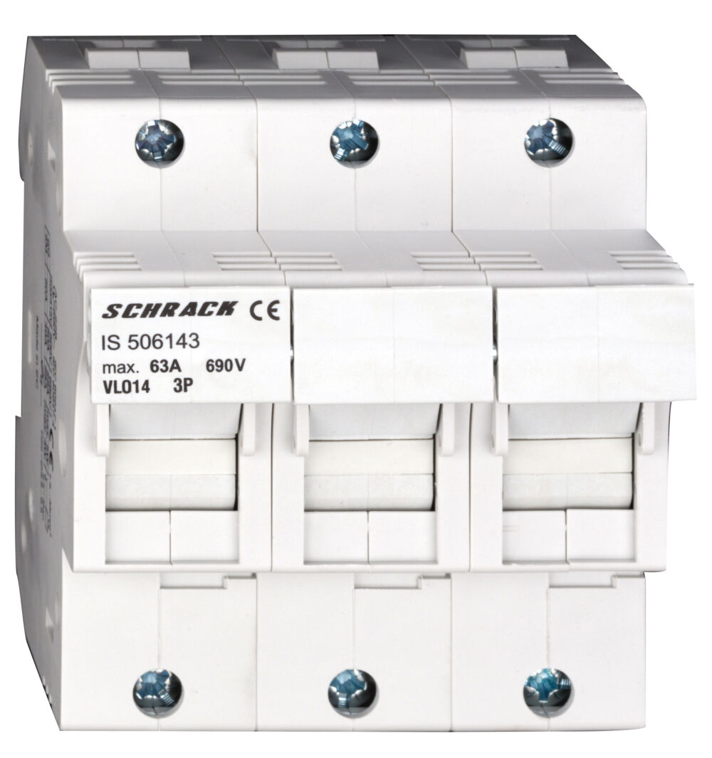 Разединител за предпазители 3Р, 50A, 14x51