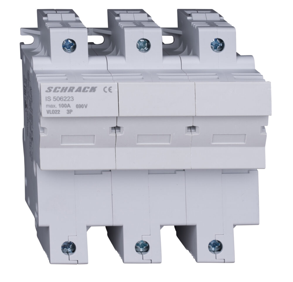 Разединител за предпазители 3Р, 100A, 22x58