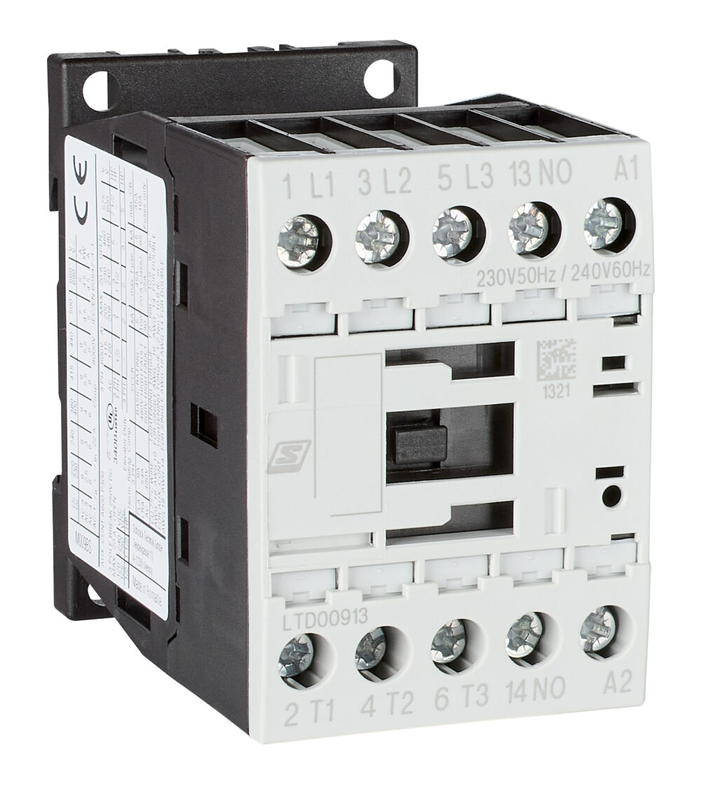 Контактор 4kW / 9A, AC-3, 1 NO, 230V AC, размер 0
