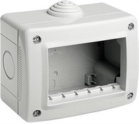 Конзола за открит монтаж без капак IP40 3 мод. цвят Светлосив Classia Bticino