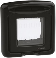 Капак противовлажен IP55 2 мод. цвят Черен Classia Bticino