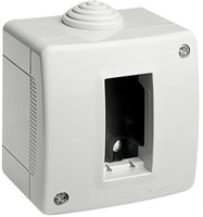 Конзола за открит монтаж без капак IP40 1 мод. цвят Светлосив Classia Bticino