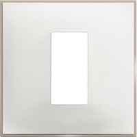 Рамка 1 мод. цвят Бял сатен (White satin) Classia Bticino /блистер/