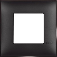 Рамка 2 мод. цвят Черен сатен (Black satin) Classia Bticino /блистер/