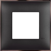 Рамка 2 мод. цвят Черен с никел (Black nickel) Classia Bticino /блистер/