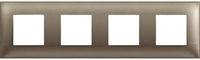 Рамка 2+2+2+2 мод. цвят Титан (Titanium metal) Classia Bticino /блистер/