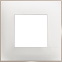 Рамка 2 мод. цвят Бял сатен (White satin) Classia Bticino /блистер/
