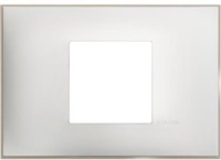 Рамка 2 мод. за монтаж върху конзола 3 мод. цвят Бял сатен (White satin) Classia Bticino /блистер/