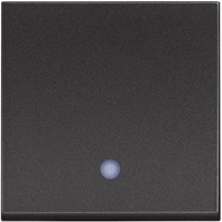 Кръстат ключ с LED индикация 2 мод. 10A цвят Черен /блистер/ Classia Bticino