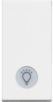 Бутон с LED индикация на 230V и символ лампа 1 мод. 10A цвят Бял /блистер/ Classia Bticino