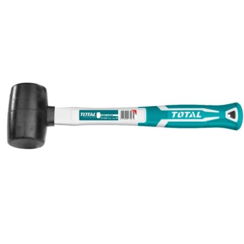 Чук гумен TOTAL, дръжка от фибростъкло, черен, 0.220 кг