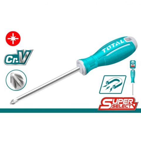 Отвертка намагнетизирана TOTAL, CrV, PZ