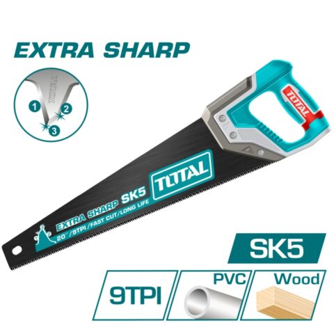 Трион ръчен TOTAL INDUSTRIAL, 9 TPI