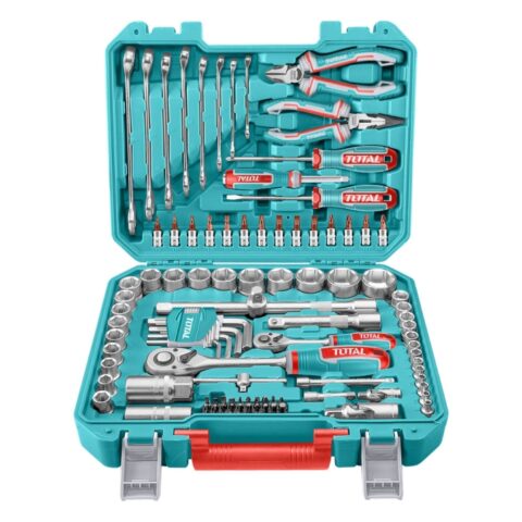 Комплект инструменти TOTAL,  1/4"+ 1/2", 100 части