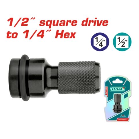 Адаптер за битове TOTAL, 1/2" към 1/4"