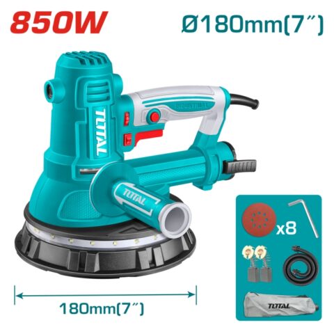 Шлайф машина за стени и тавани TOTAL Industrial, 850 W, Ф 180 мм