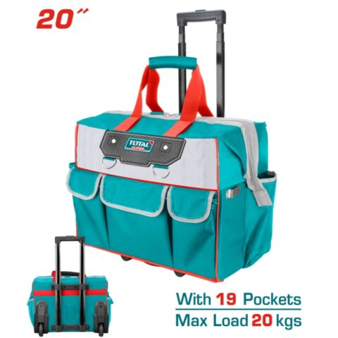 Чанта за инструменти с колела TOTAL INDUSTRIAL, 45 см