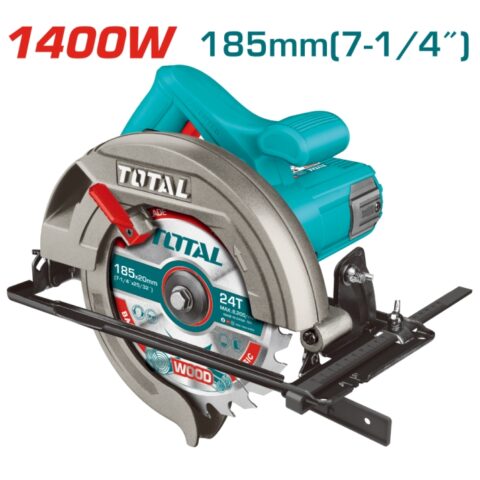 Ръчен циркуляр TOTAL INDUSTRIAL, Ф 185 мм, 1400 W TL IND TS11418526