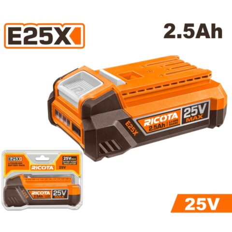 Акумулаторна батерия RICOTA, Li-Ion, 25 V, 2.5 Ah
