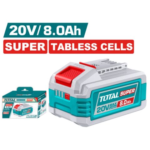 Акумулаторна батерия TOTAL INDUSTRIAL, Li-Ion, 20 V, 8.0 Ah