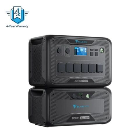 Соларна система за ток AC500 +2 броя батерии B300S | 5000W 3072Wh