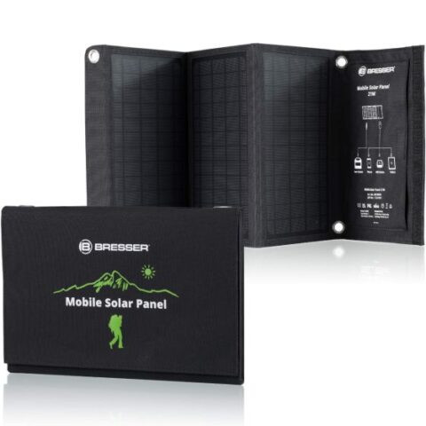 Мобилно слънчево зарядно устройство Bresser 21W с USB и DC изход
