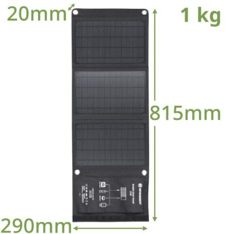 Мобилно слънчево зарядно устройство Bresser 21W с USB и DC изход