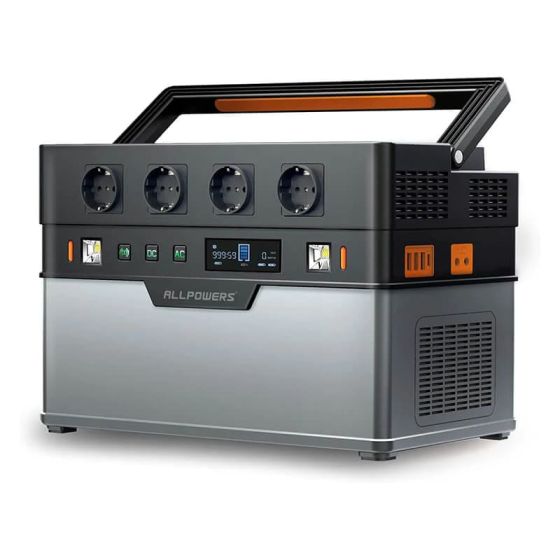 Соларна система за ток ALLPOWERS S1500 + SP027 2бр. Панели 100W